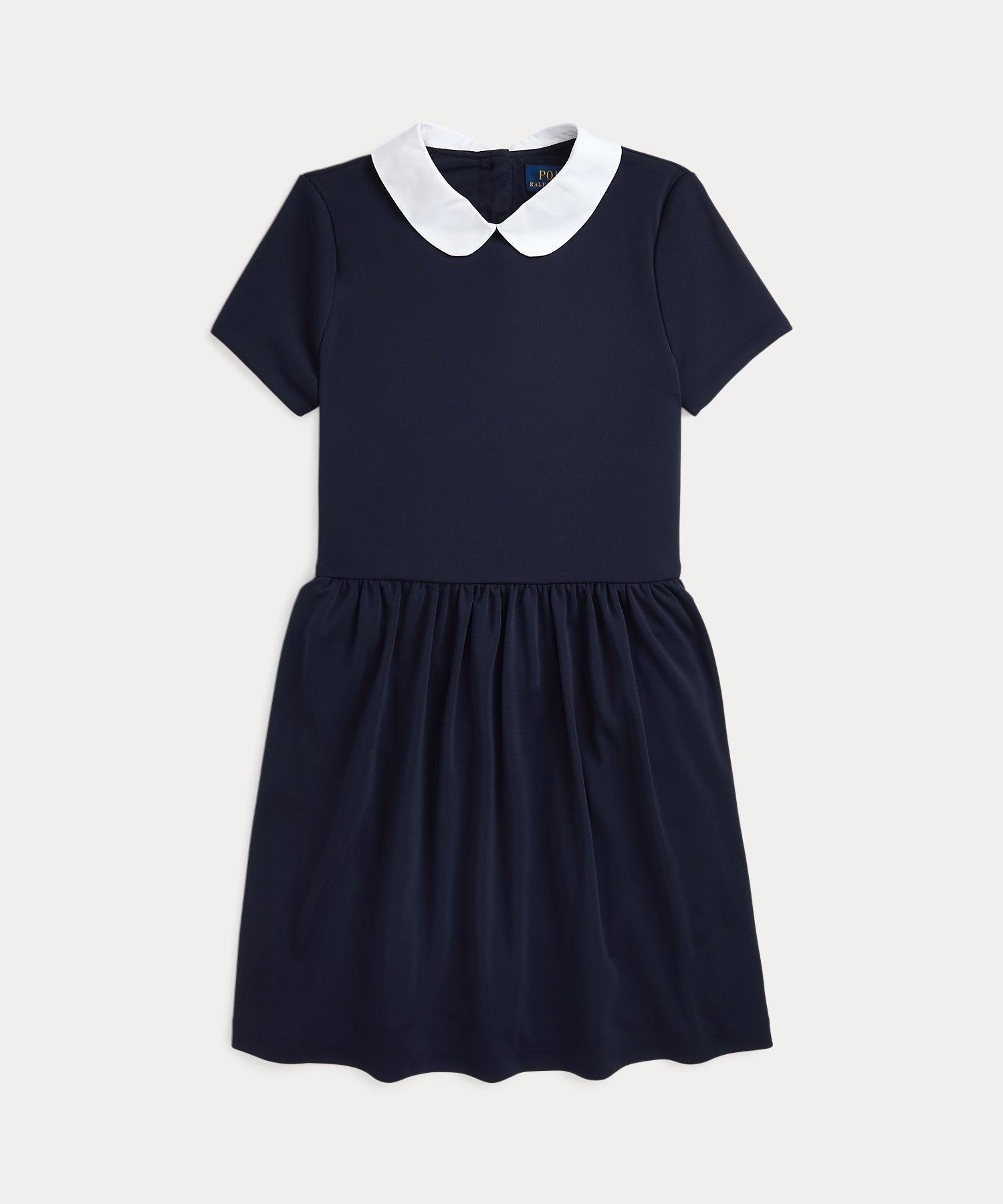 (Девочки 7-16 лет) Цветное платье из крепа Polo Ralph Lauren, 410 Navy