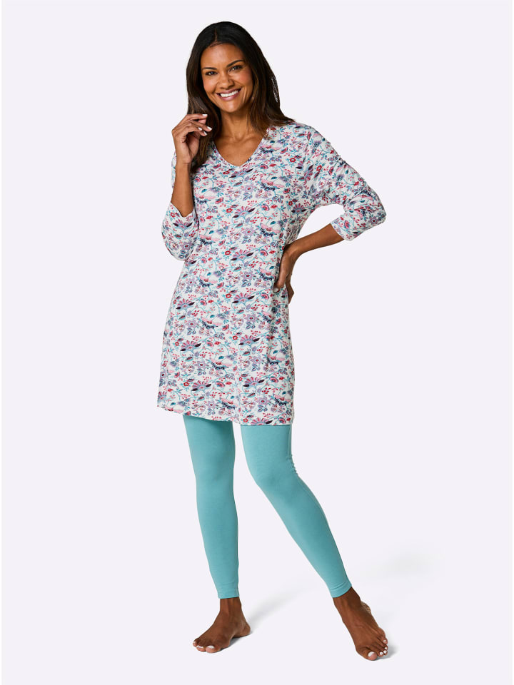 

WITT WEIDEN Пижама цвета экрю с принтом "морской пейзаж"