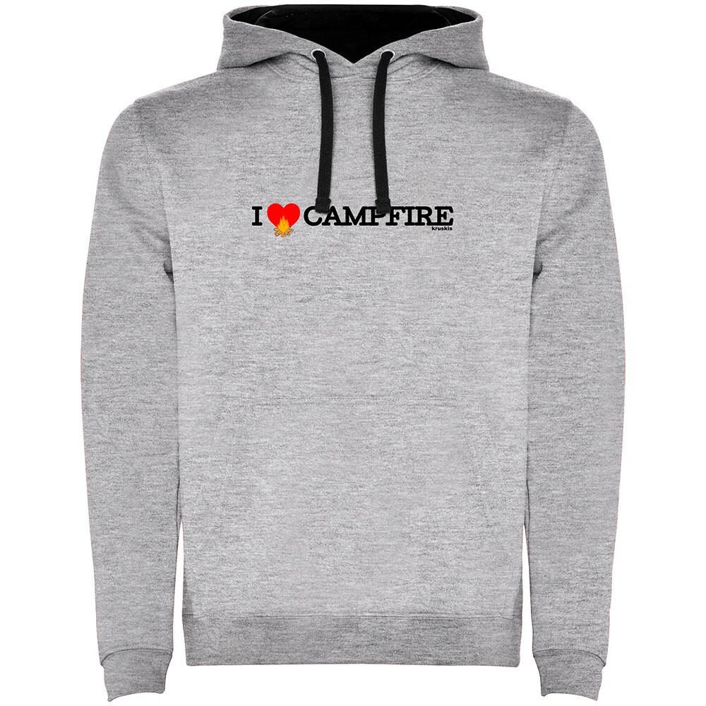 

Худи Kruskis I Love Campfire Bicolor, серый