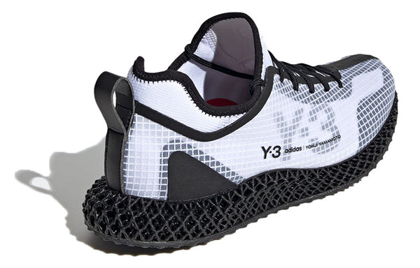 Кроссовки adidas Y-3 Runner 4D IO 'White Black', белый — фото 4