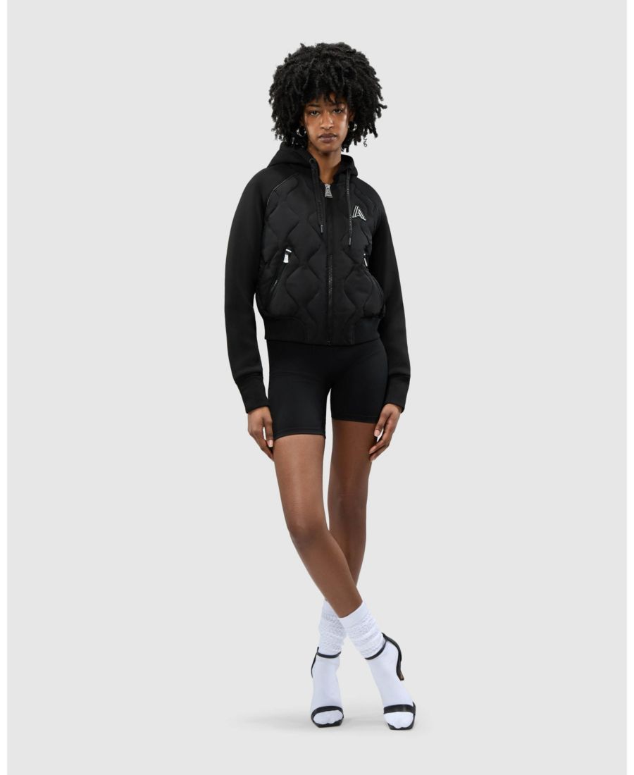 

Женская утепленная куртка-бомбер Sorlin Hybrid со съемным капюшоном Alpenhaus, Black