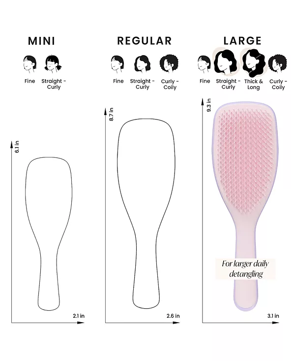 Большая расческа для распутывания волос Tangle Teezer, bubble gum — фото 4
