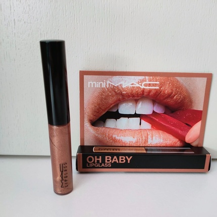 

Блеск для губ MAC Lipglass Mini Oh Baby 2,4 г / 0,08 унций — абсолютно новый в коробке!