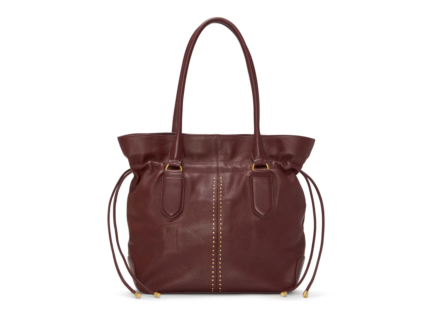 

Кожаная сумка-тоут лакын Vince Camuto, цвет cranberry