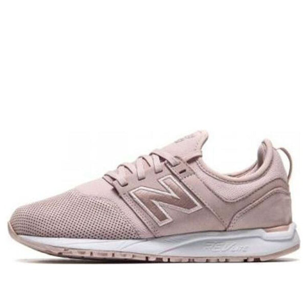 

Кроссовки 247 нубук розовые New Balance, розовый