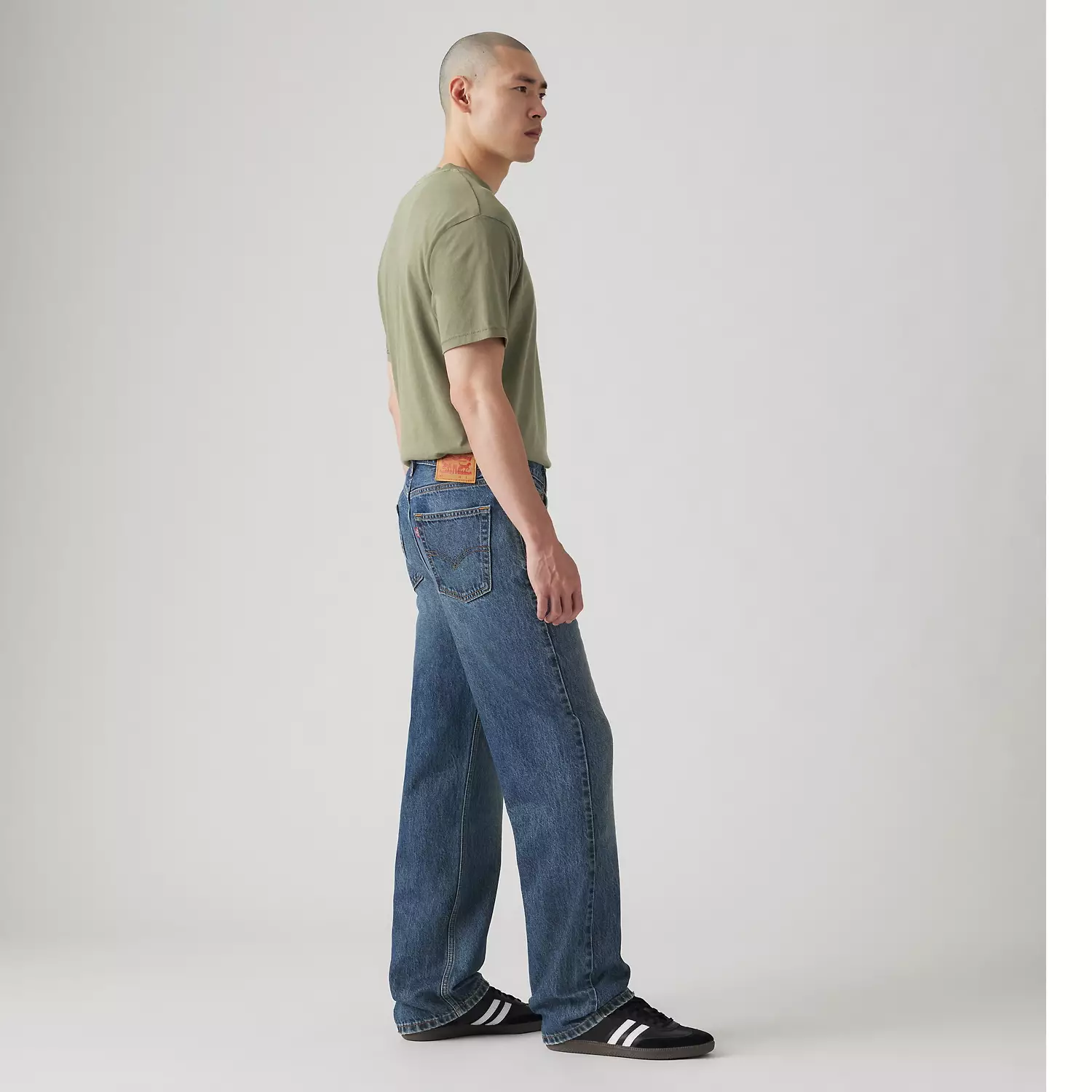 Мужские джинсы Levi's 565 Loose Straight, глубокий синий — фото 4