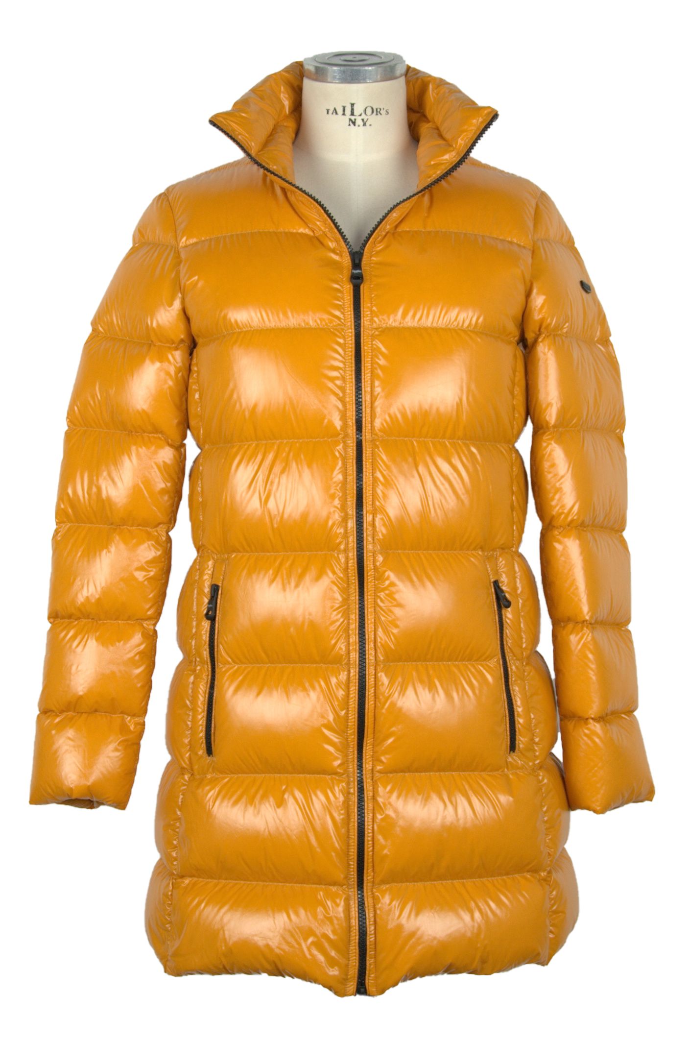 

Шикарная длинная куртка Ellis Down в блестящем желтом цвете Refrigiwear