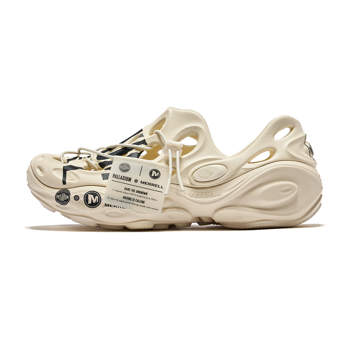 Palladium Меррелл x Клоги унисекс - экрю/черный, цвет Ecru/Black — фото 2