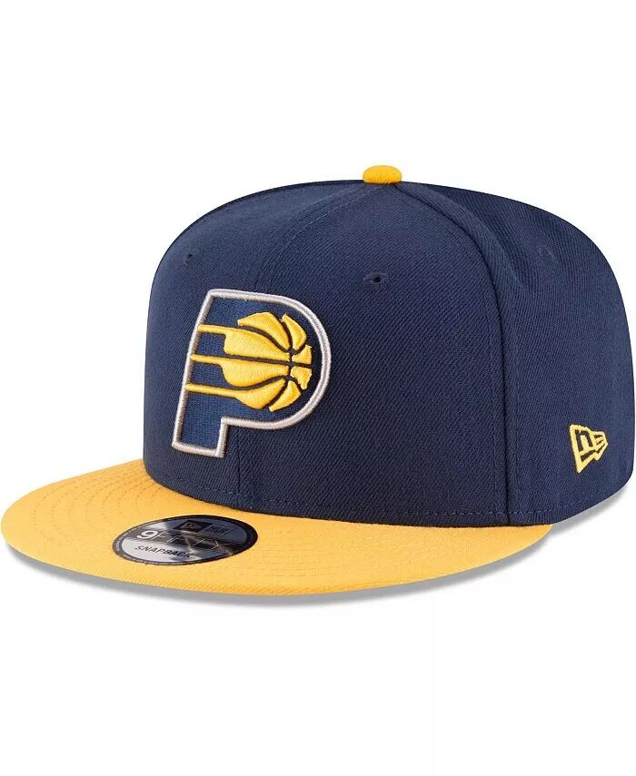 

Мужская двухцветная регулируемая кепка Indiana Pacers темно-синего и золотого цвета 9FIFTY New Era, синий