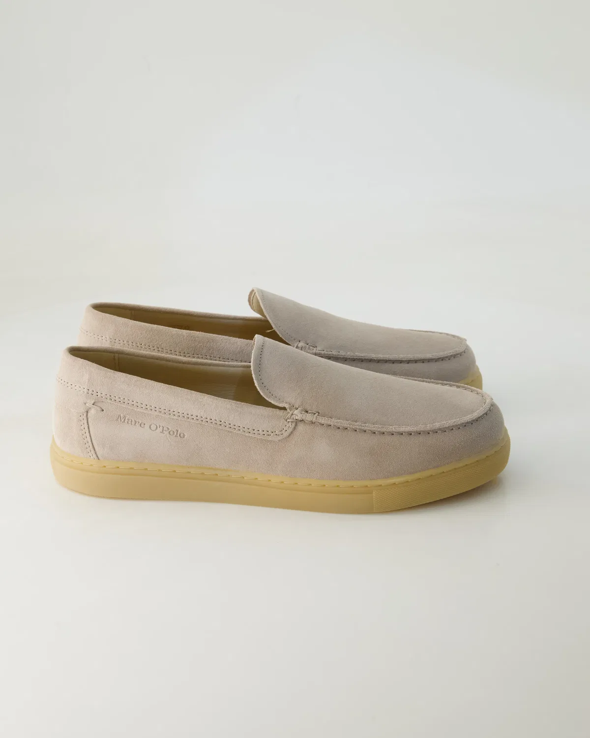 Слипперы из велюровой кожи Marc O'Polo Shoes, бежевый — фото 2