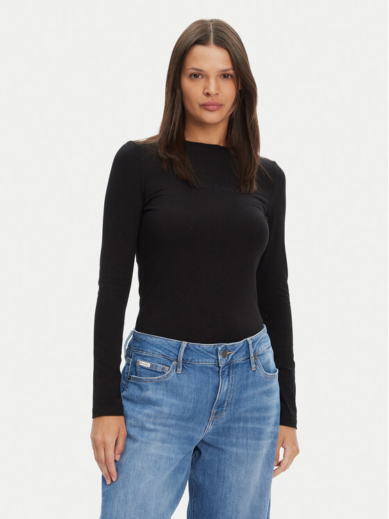 

Блузка обычного кроя W4YI22 J1314 Guess Jeans, черный