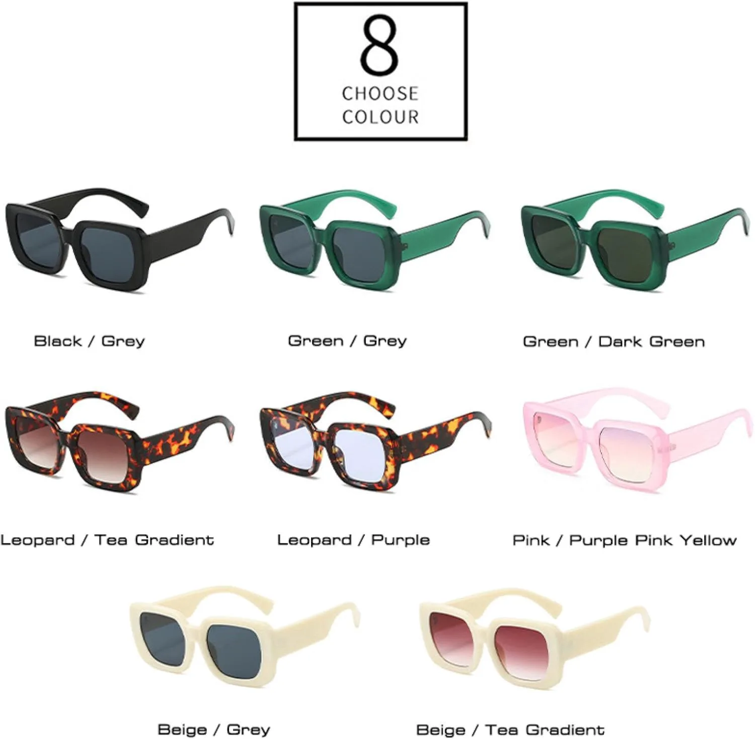 

Солнцезащитные очки с защитой от УФ-излучения UV400 для женщин и мужчин | Градиентные оттенки | для занятий спортом на открытом воздухе DSVIGF, Leopard Purple