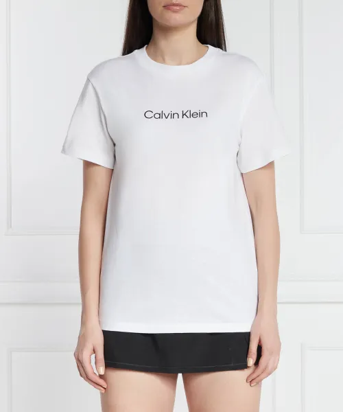 

Футболка с логотипом героя Regular fit Calvin Klein, белый
