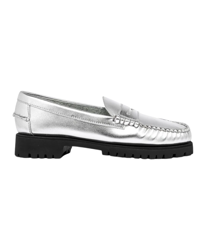 

Металлизированные лоферы и мокасины с ушками Sebago, серый