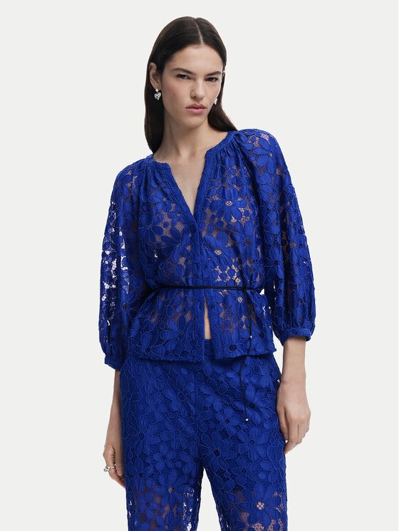 

Блузка обычного кроя 25SWBW24 Desigual, синий