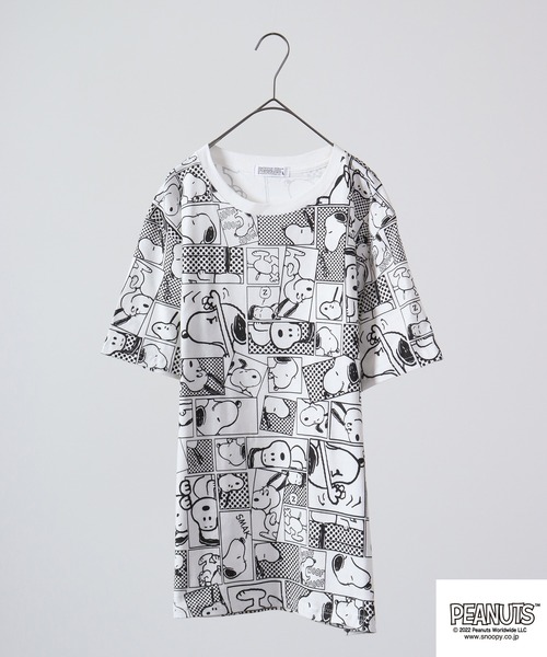 

Футболка с коротким рукавом, принт Снупи (Peanuts), кремовая