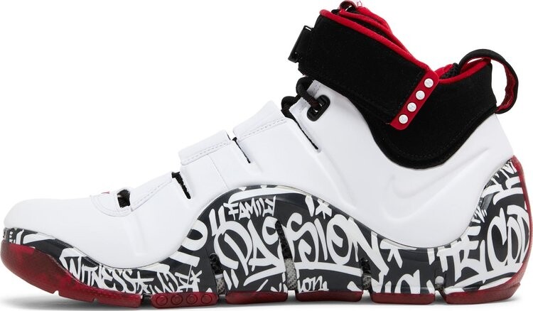 Кроссовки Zoom LeBron 4 'Graffiti' 2023, белый — фото 3