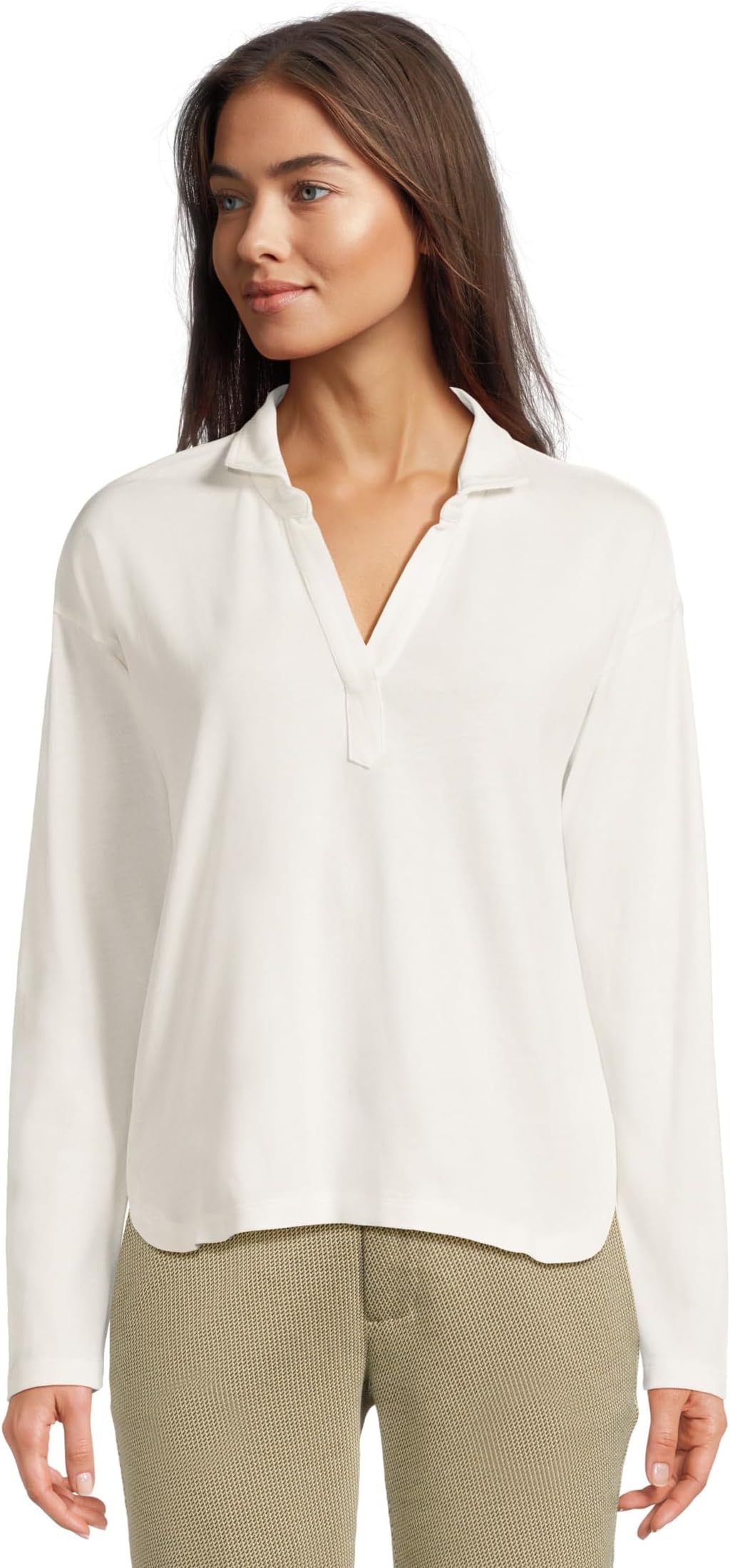 

Поло NIC+ZOE Easy Polo Top, цвет Paper White