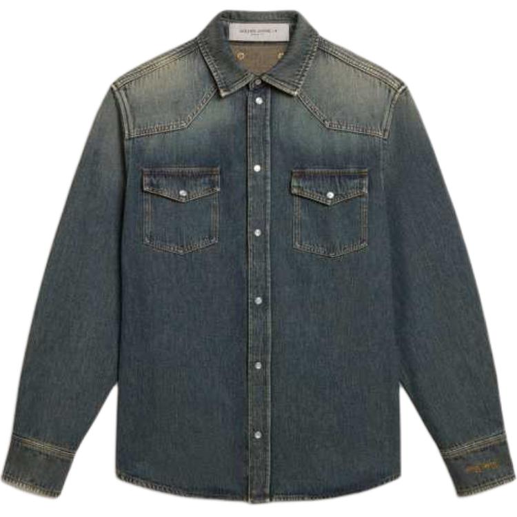 

Golden Goose Куртка джинсовая мужская синяя, Blue