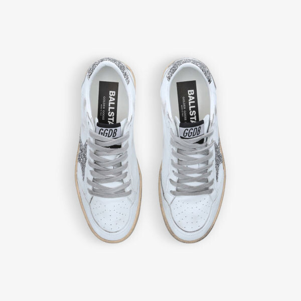 Кожаные низкие кеды Ball Star 11325 Golden Goose, белый — фото 2