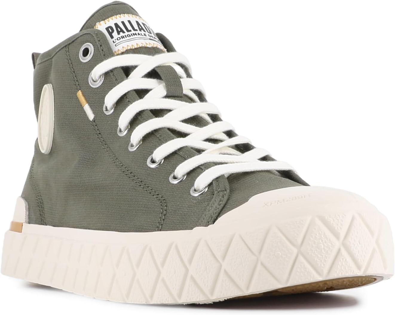 Кроссовки Palladium Unisex Palla Ace Mid из органического канваса на шнуровке, зеленый — фото 2
