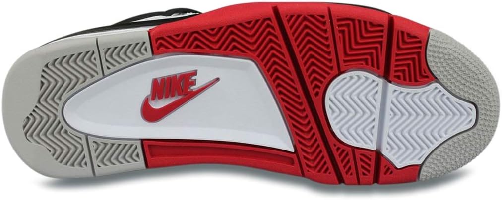 Мужские кроссовки Nike Jordan 4 Retro, размер, белый/черный/серый — фото 4