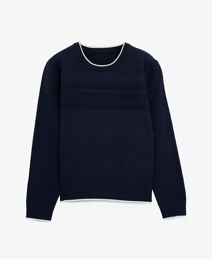 

Мальчиковый свитер с мотогофрой и воротником-гольф Raw X, синий