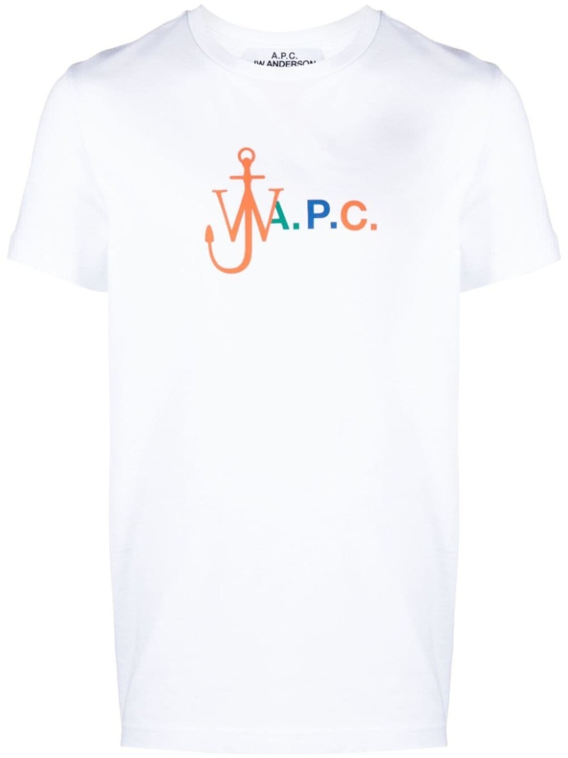 

A.P.C. футболка с логотипом из коллаборации с JW Anderson, белый