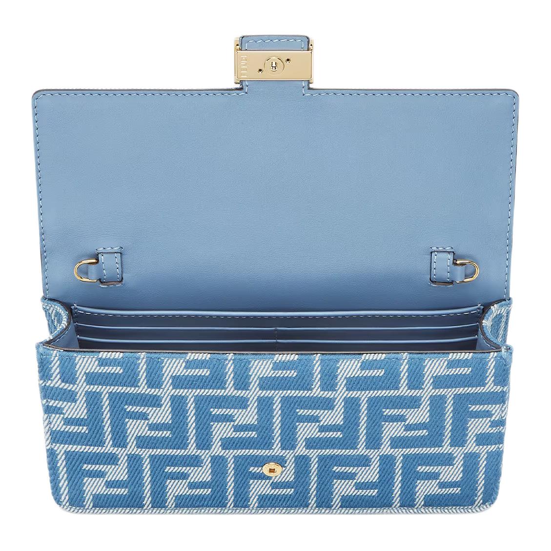 FENDI Сумка кроссбод из хлопковой сумка-багетной ткани — фото 4