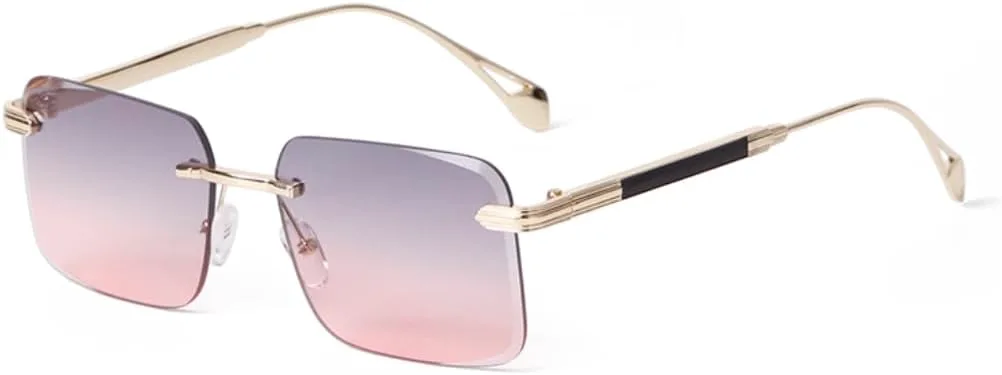 

Солнцезащитные очки с защитой UV400 | Без оправы, градиентные серые линзы | для женщин и мужчин, для занятий спортом на открытом воздухе и вождения DSVIGF, 05