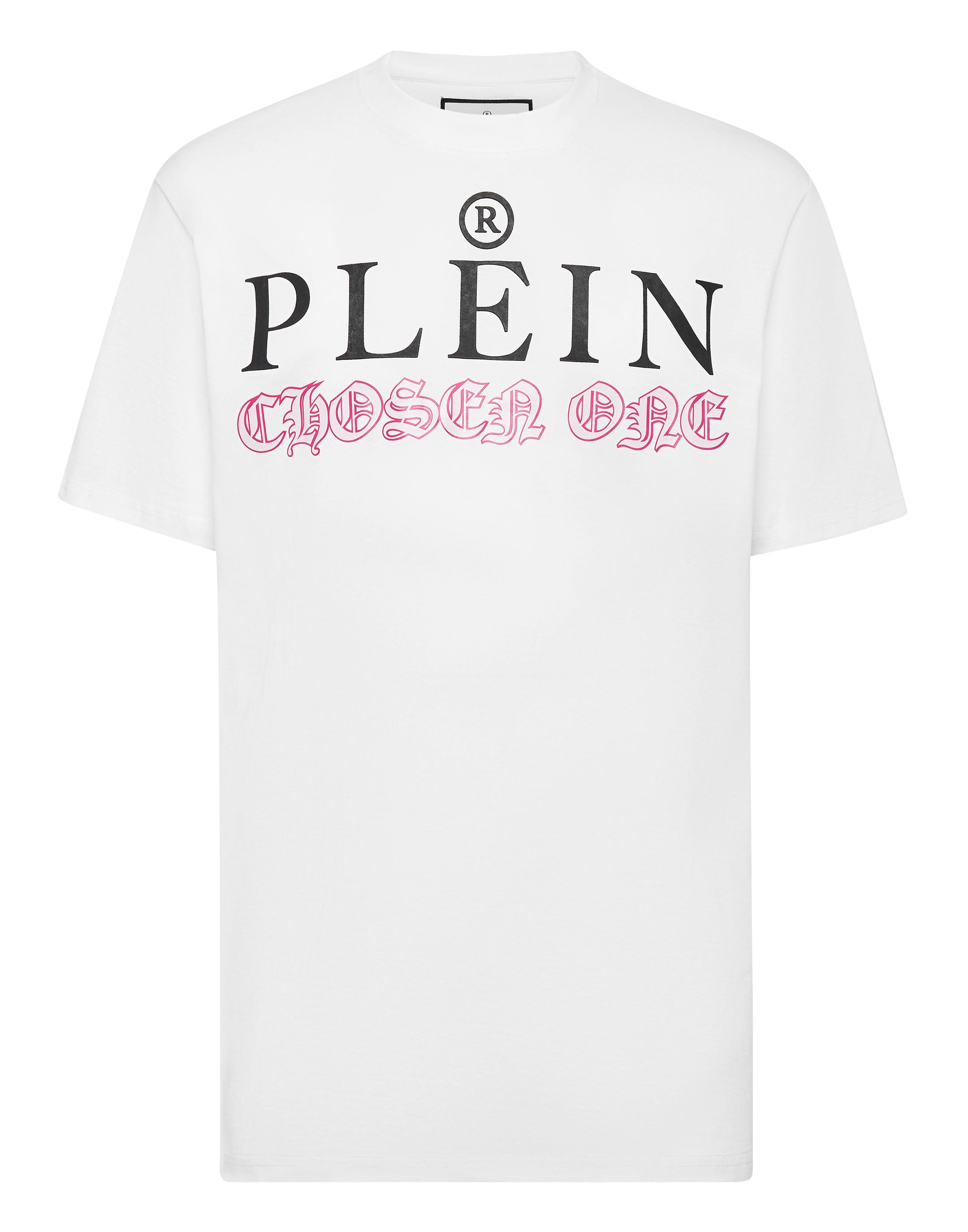 

Футболка с круглым вырезом SS Philipp Plein TM, цвет White/Fuxiafluo