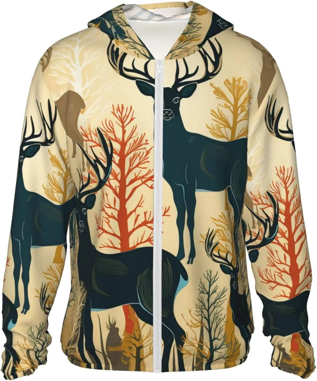 

Куртка-толстовка с защитой от солнца Deer Show Full Zip UPF 50+ HJBNW