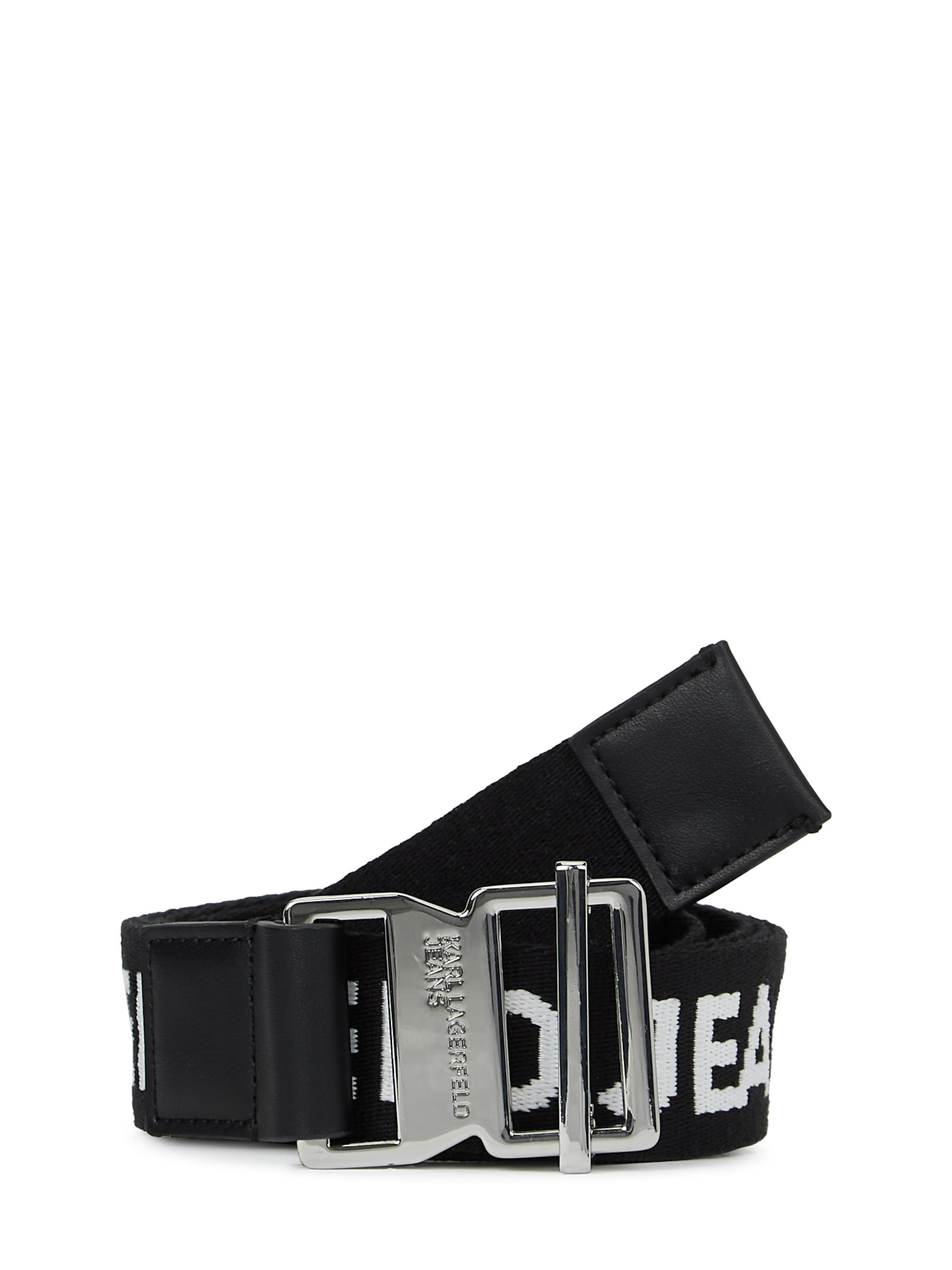 

KARL LAGERFELD JEANS Ремень Gürtel из ременной ленты с логотипом в черном цвете