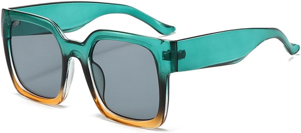 

Женские солнцезащитные очки MUTYNE в стиле ретро, ​​квадратные, с градиентным переходом цвета, красно-оранжевые оттенки, защита от ультрафиолета UV400, Green Light Gray