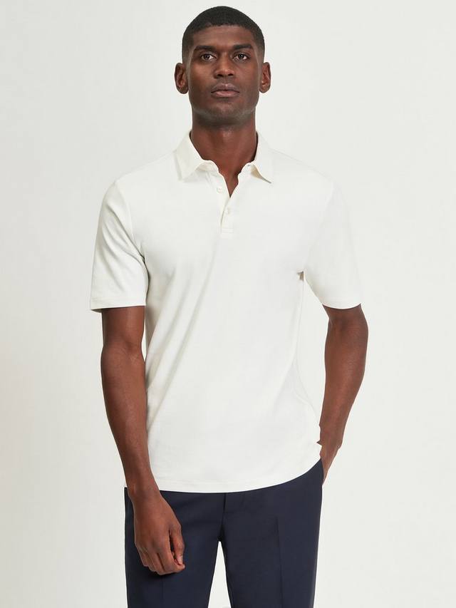 

Хлопковая поло с коротким рукавом интерлок Ben Sherman, Ivory