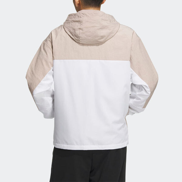 Куртка нео баскетбольные ветровки Куртка Adidas, бежевый — фото 3
