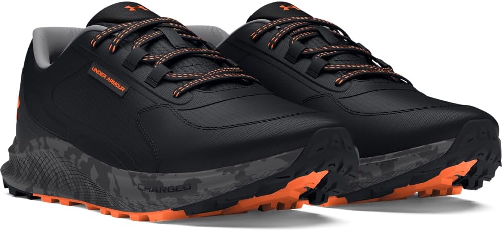 Under Armour мужские кроссовки Charged Bandit Trail 3, (001) Black/Black/Orange Blast — фото 2