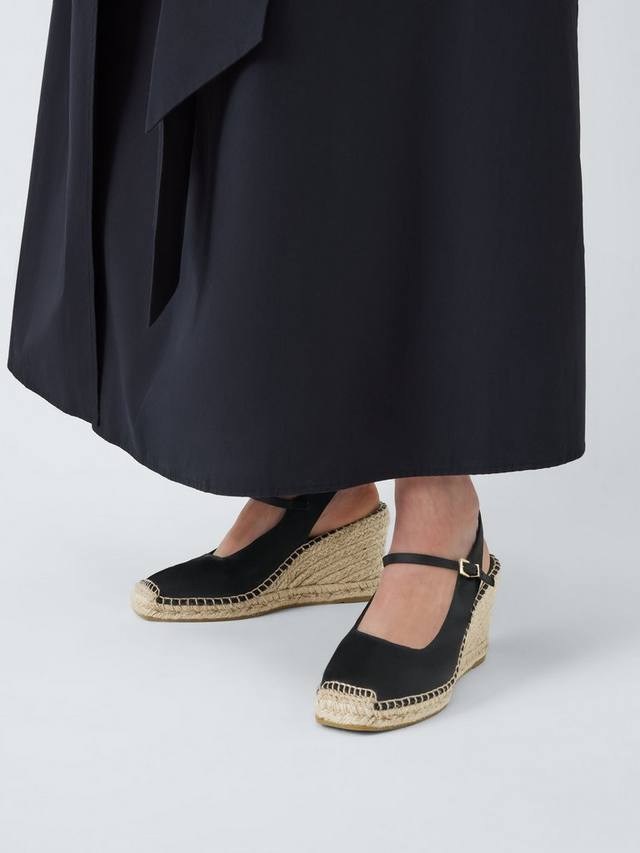 Knoxx Mary Jane Slingback Wedge Espadrille сандалии John Lewis, Black — фото 2