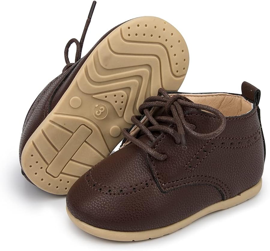 

Детские лоферы Meckior для мальчиков и девочек, классические, из искусственной кожи, коричневый