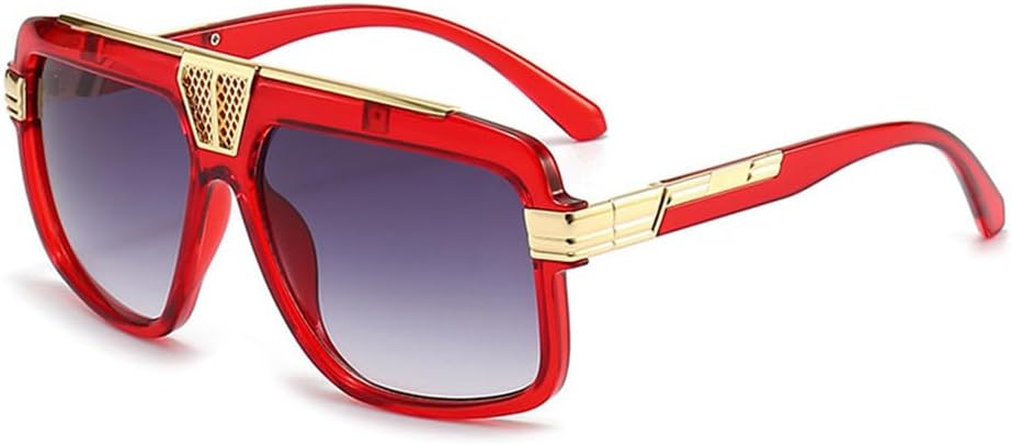 

Мужские солнцезащитные очки в стиле панк большого размера для активного отдыха и спорта, защита от ультрафиолета UV400, женские винтажные солнцезащитные очки HCPIHF, Red Gray Gradient