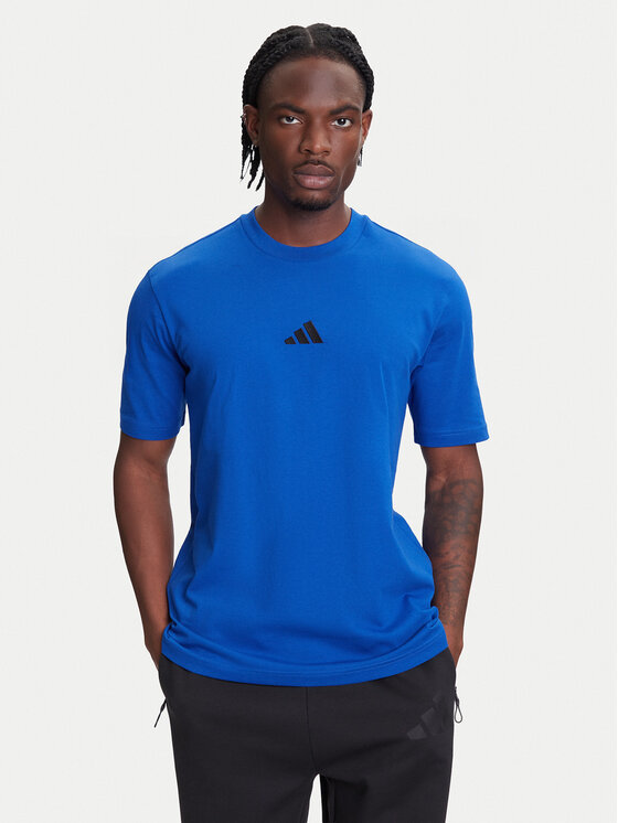

Футболка обычного кроя Essentials Small Logo JF1094 Adidas, синий