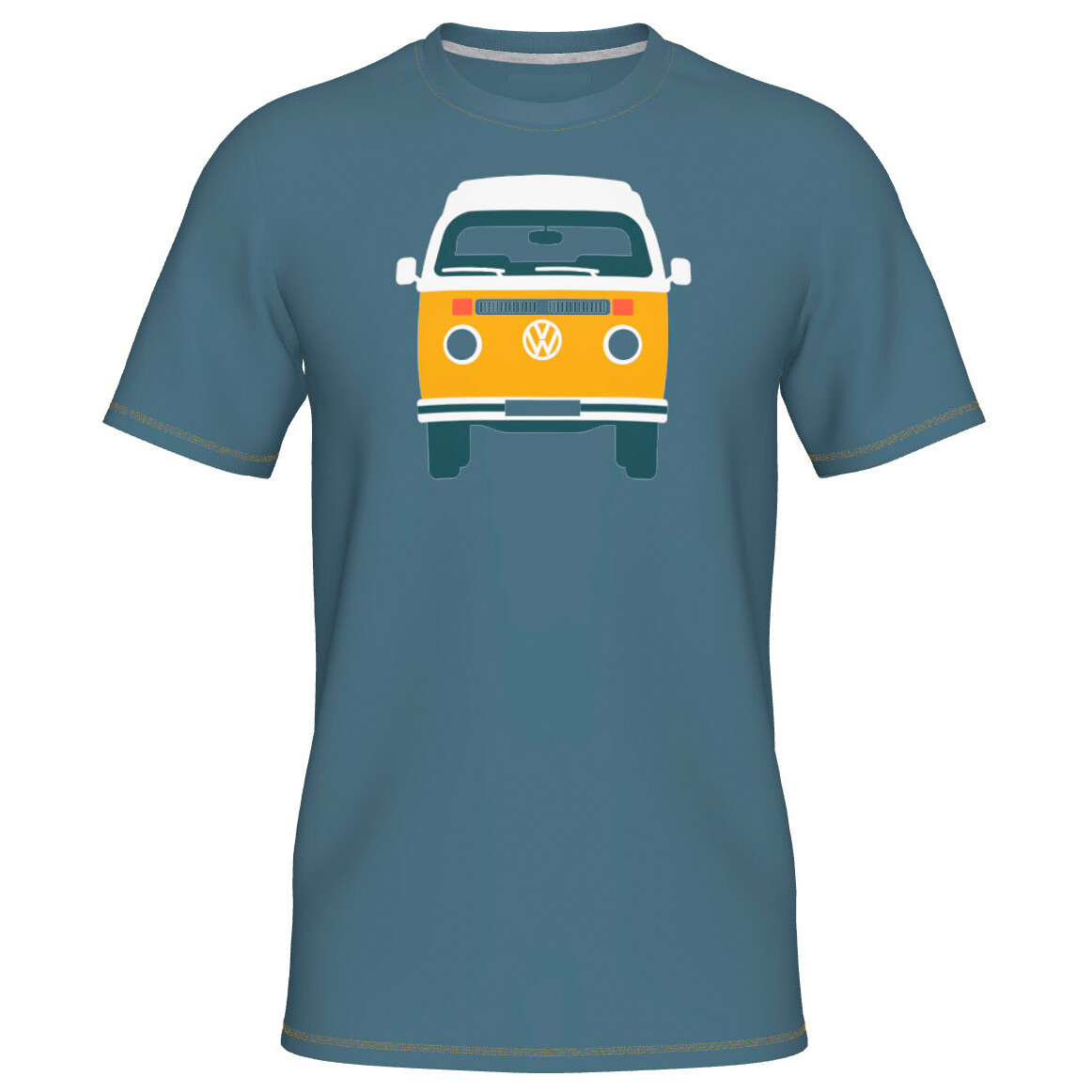 

Футболка Elkline Four Wheels To Freedom Baywindow, цвет Blue Grey