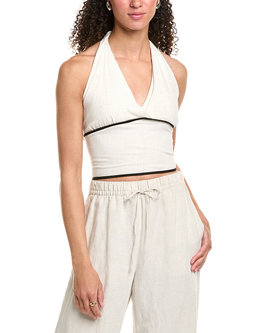 

Винтажная Гавана Халтер Топ из смесового льна Vintage Havana, коричневый