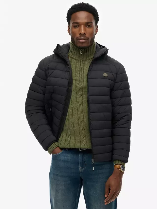Пуховая куртка Fuji Lite Superdry, Black — фото 4