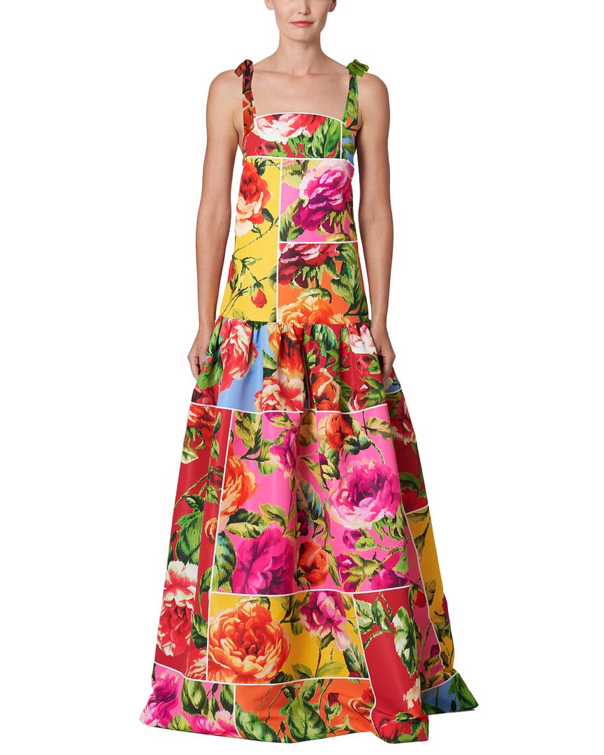 

Платье длиной до щиколотки с бантами от Carolina Herrera, розовый