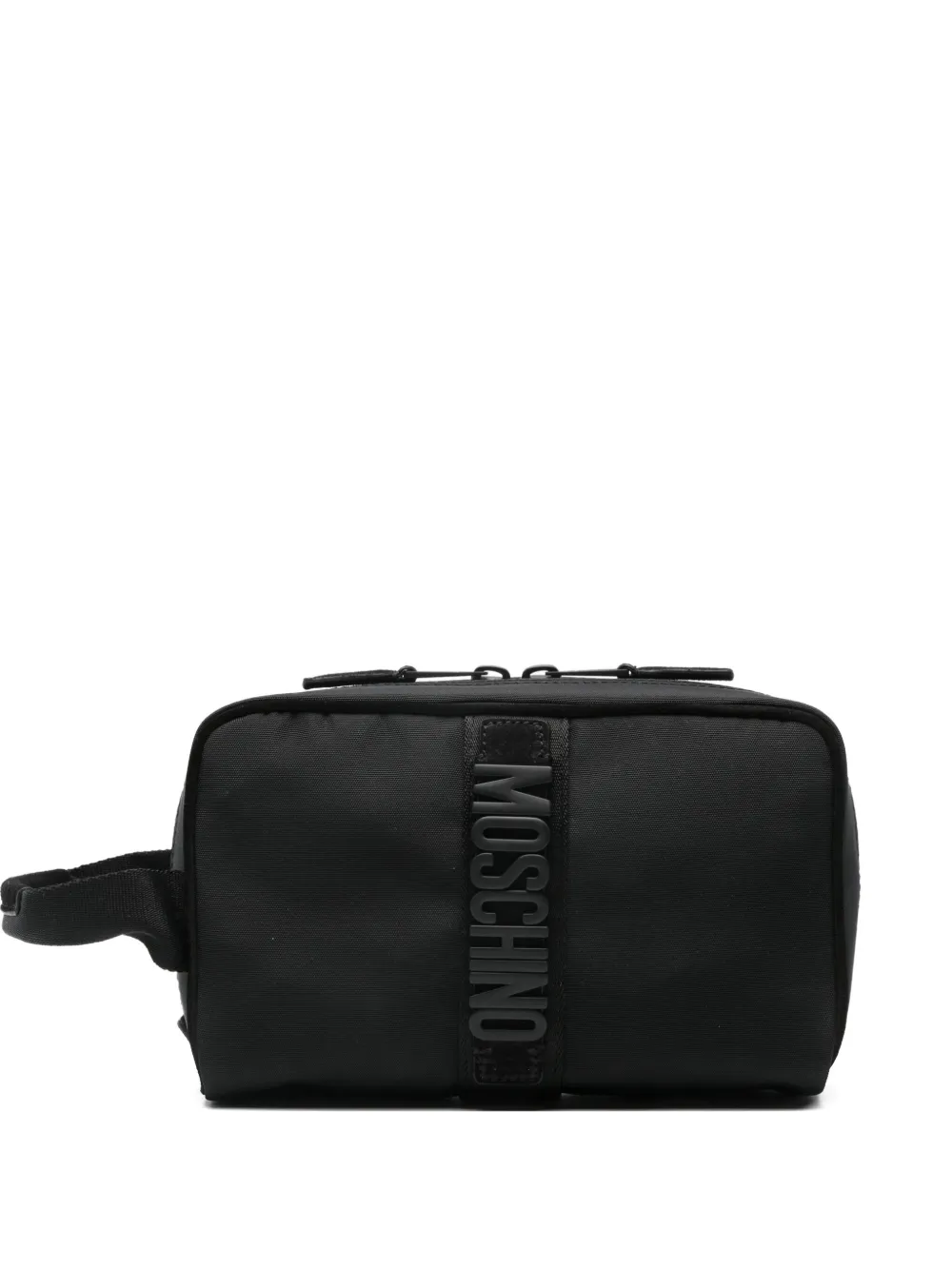 

Косметичка с фирменной надписью Moschino, черный
