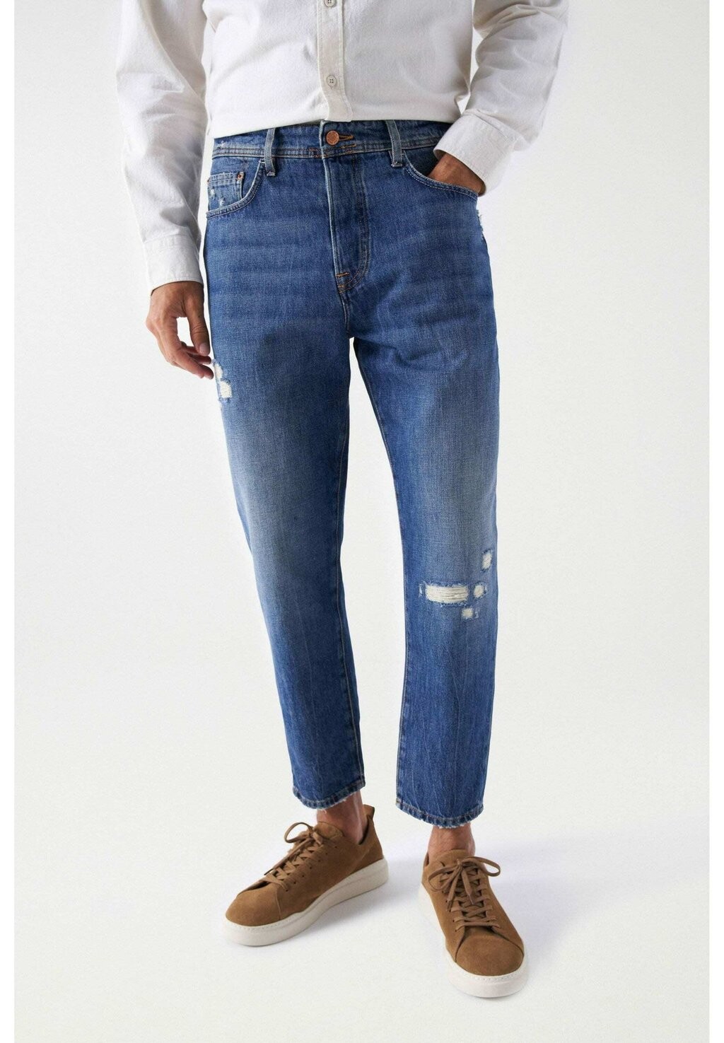 

Джинсы узкого кроя TAPERED CROPPED Salsa Jeans, синий