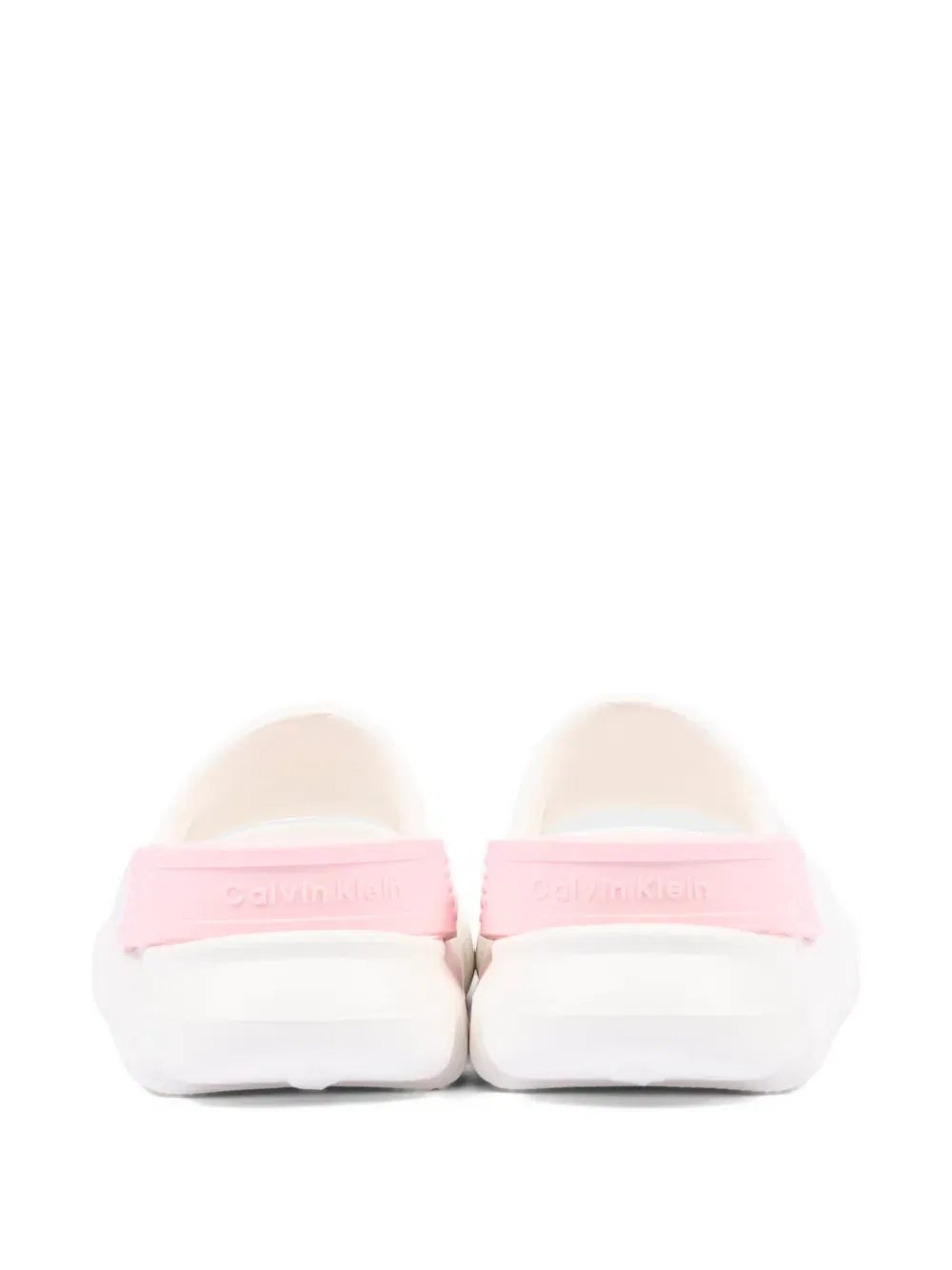 Сандалии с тисненым логотипом Calvin Klein Kids, розовый — фото 4