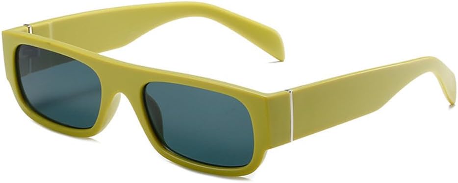 

Ретро маленькие прямоугольные солнцезащитные очки для женщин и мужчин, модные очки цвета шампанского и фиолетового, черные, с защитой от УФ-излучения UV400 KTUCN, Green Grey