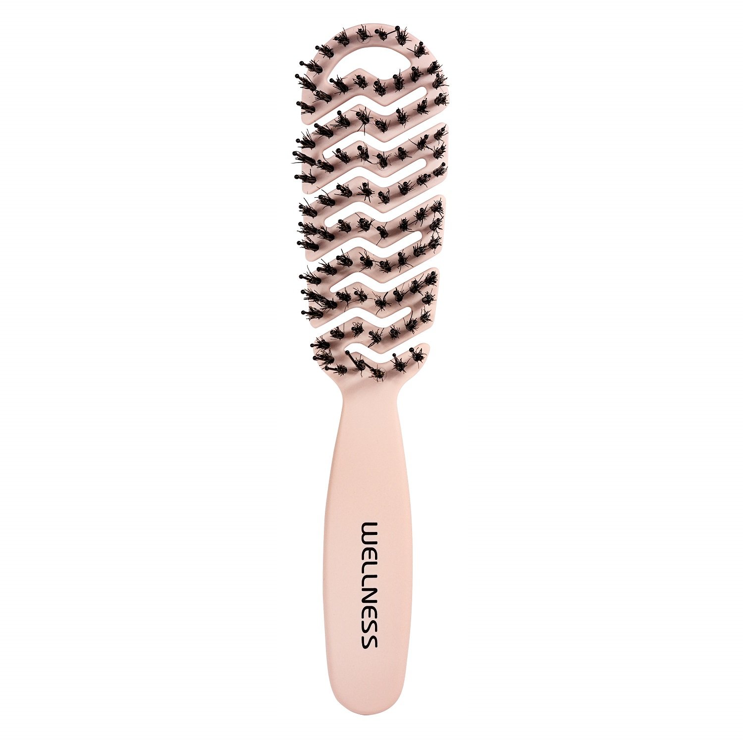 

Плоская расческа с щетиной кабана flat hair brush- pink small Wellness Premium Products, количество 1 шт.